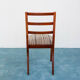 Modern vintage 1950s vintage corduroy mahogany chair