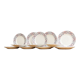Lot de 12 assiettes en faience de Sarreguemines, modèle Brady