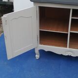 Sideboard style Louis XV light gray