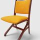 Set of 4 vintage saffron Scandinavian chairs