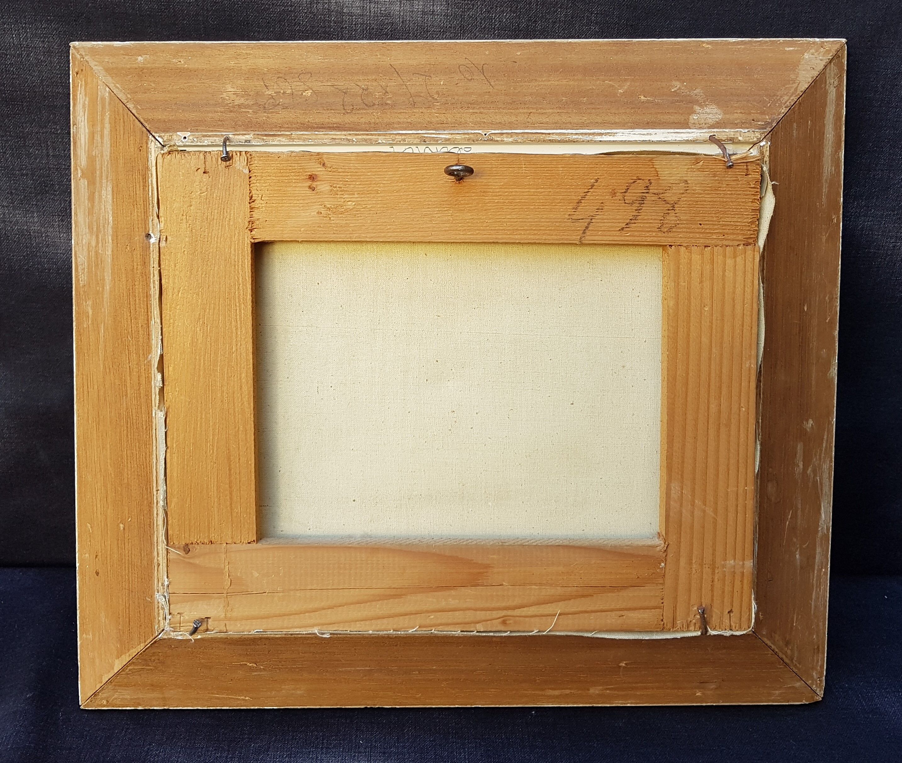 Oil on canvas still life Montparnasse frame
