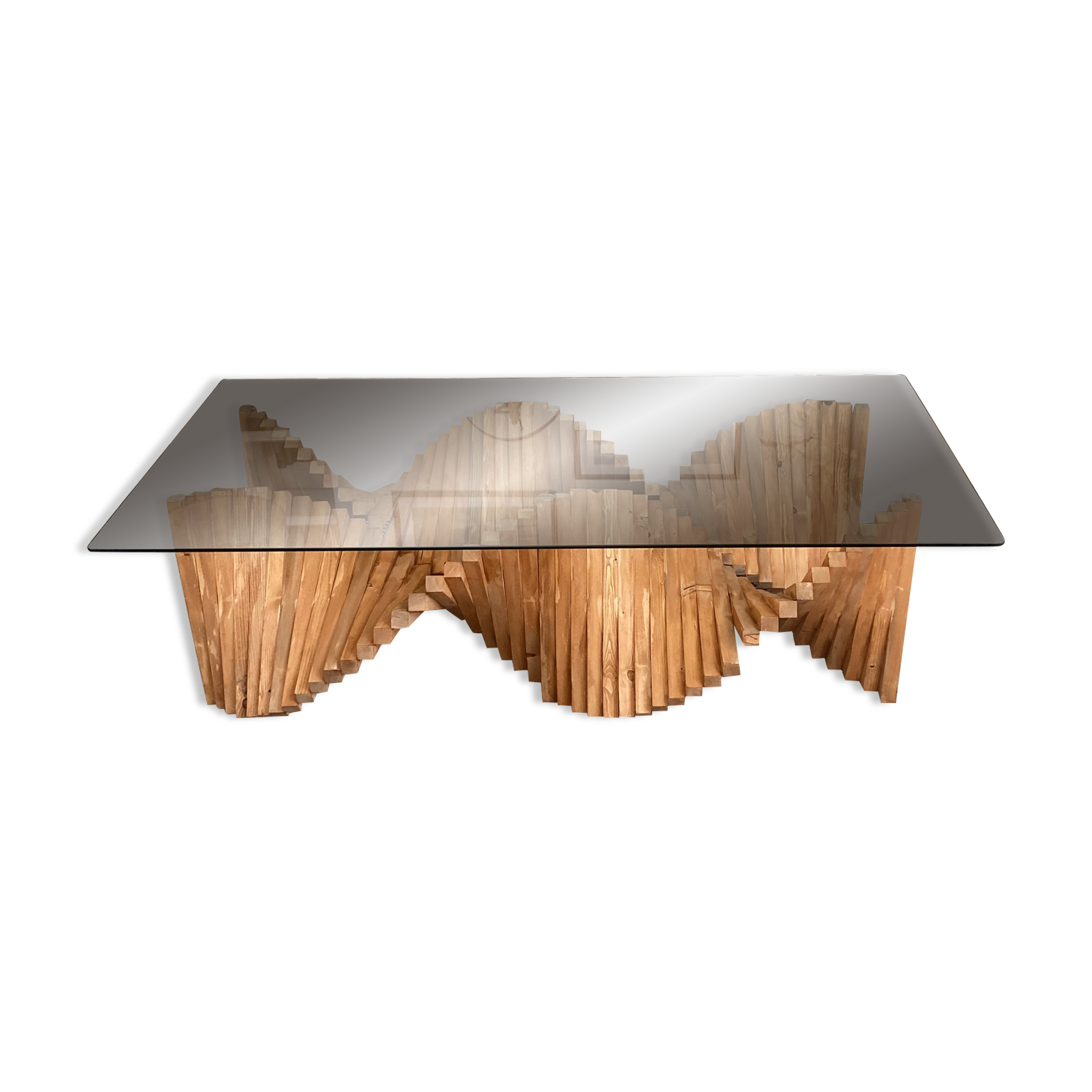 Coffee table in solid wood 160 x 80cm