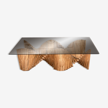 Coffee table in solid wood 160 x 80cm