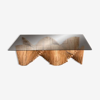 Table basse en bois massif 160 x 80cm