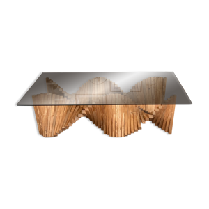 Table basse en bois massif
