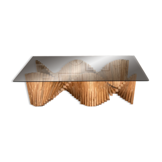 Coffee table in solid wood 160 x 80cm
