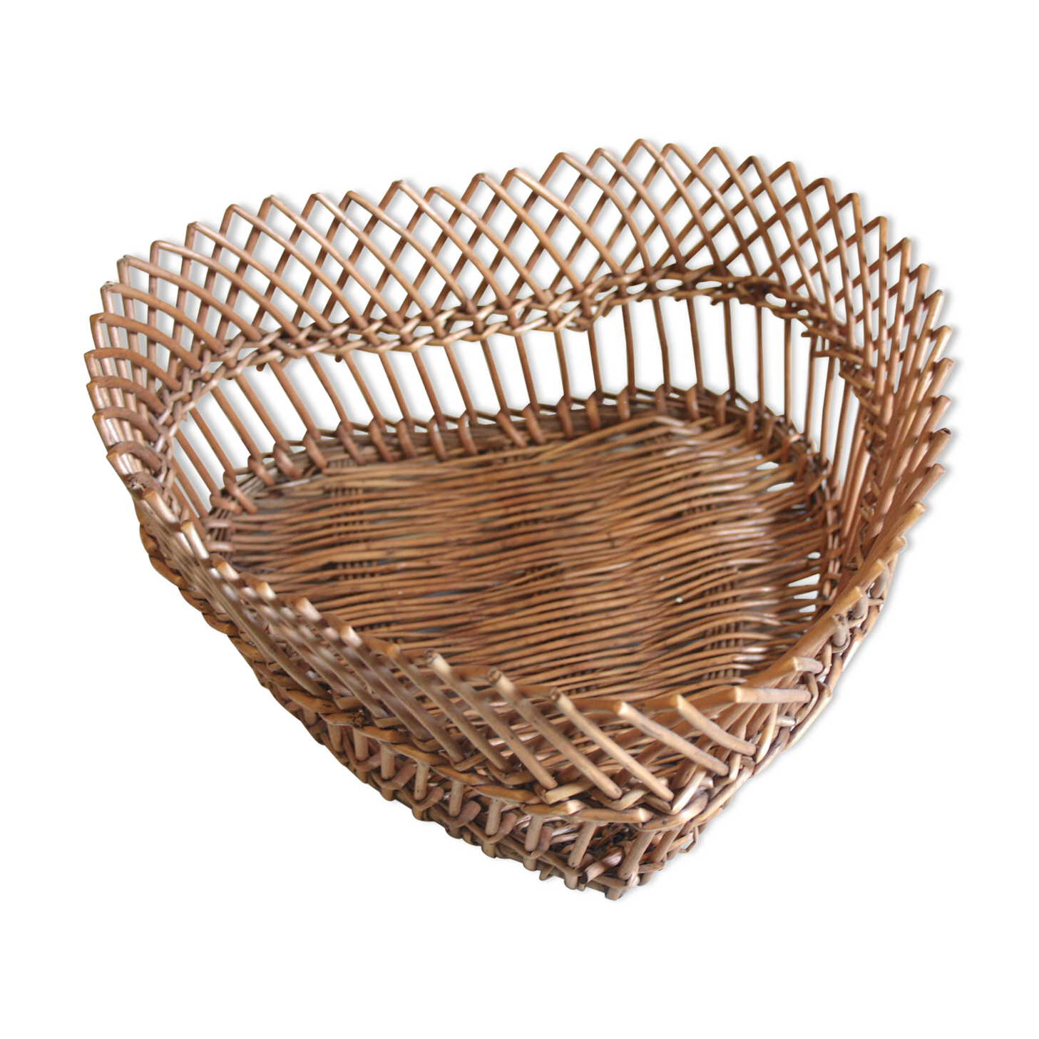 Heart in rattan basket