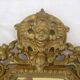 19th century bronze mirror with ancient angelot 33x46cm