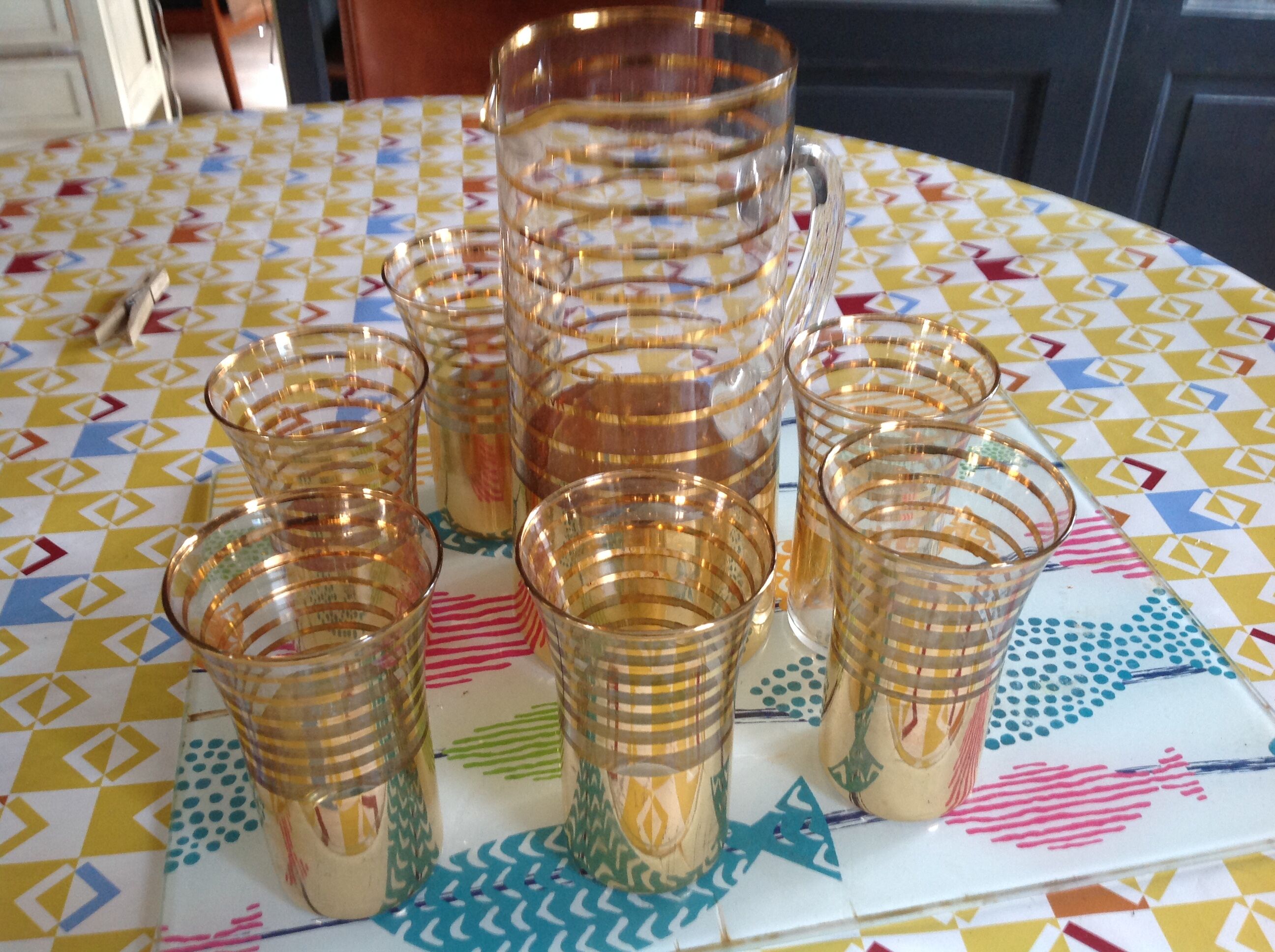 Vintage orangeade service