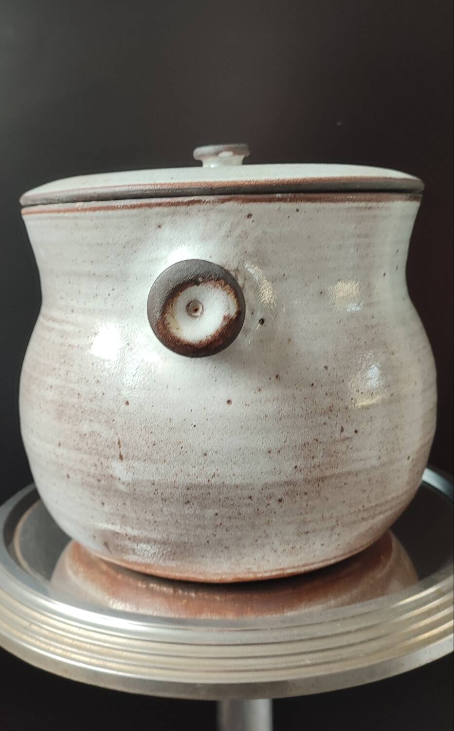 Ceramic soup pot La Hulotte, Ateliers Pierlot, Ratilly