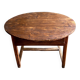 Round wooden farmhouse table