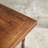Extendable dining table elm wood