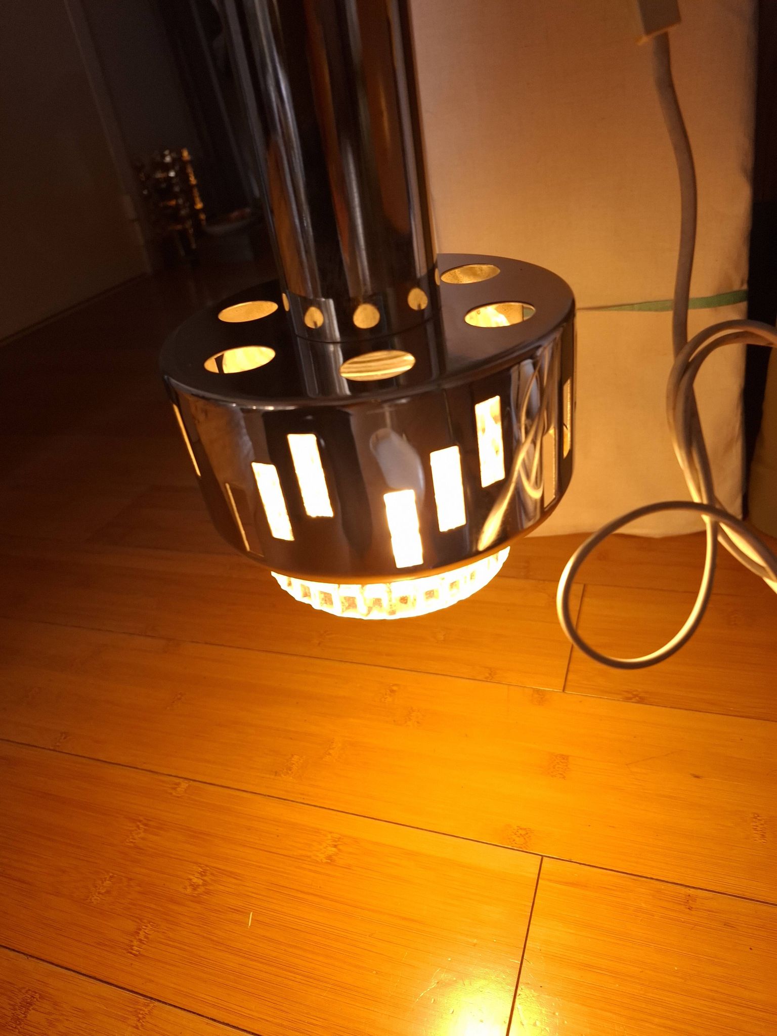 RAAK chrome metal pendant light, 1970s