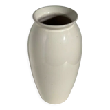 Oblong vase in white ceramic Vintage Habitat
