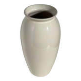 Oblong vase in white ceramic Vintage Habitat