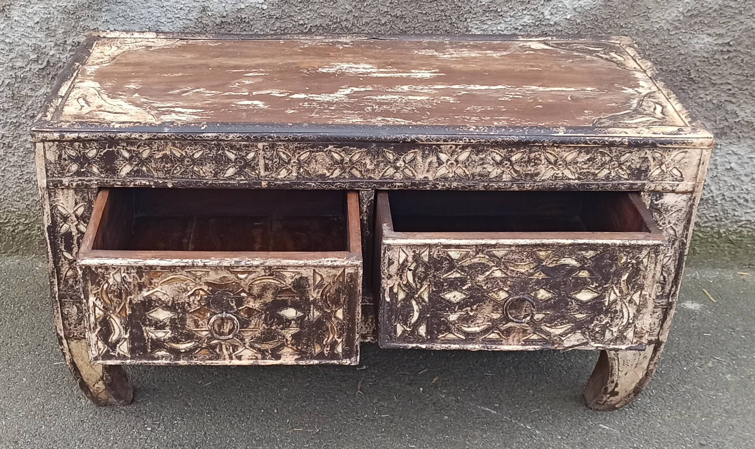 Small old chest with two drawers