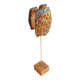 Glazed Terracotta Sculpture Signed - Abstract Art - Blue Amber
