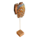 Glazed Terracotta Sculpture Signed - Abstract Art - Blue Amber