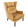 Fauteuil scandinave en cuir, Suède, 1960