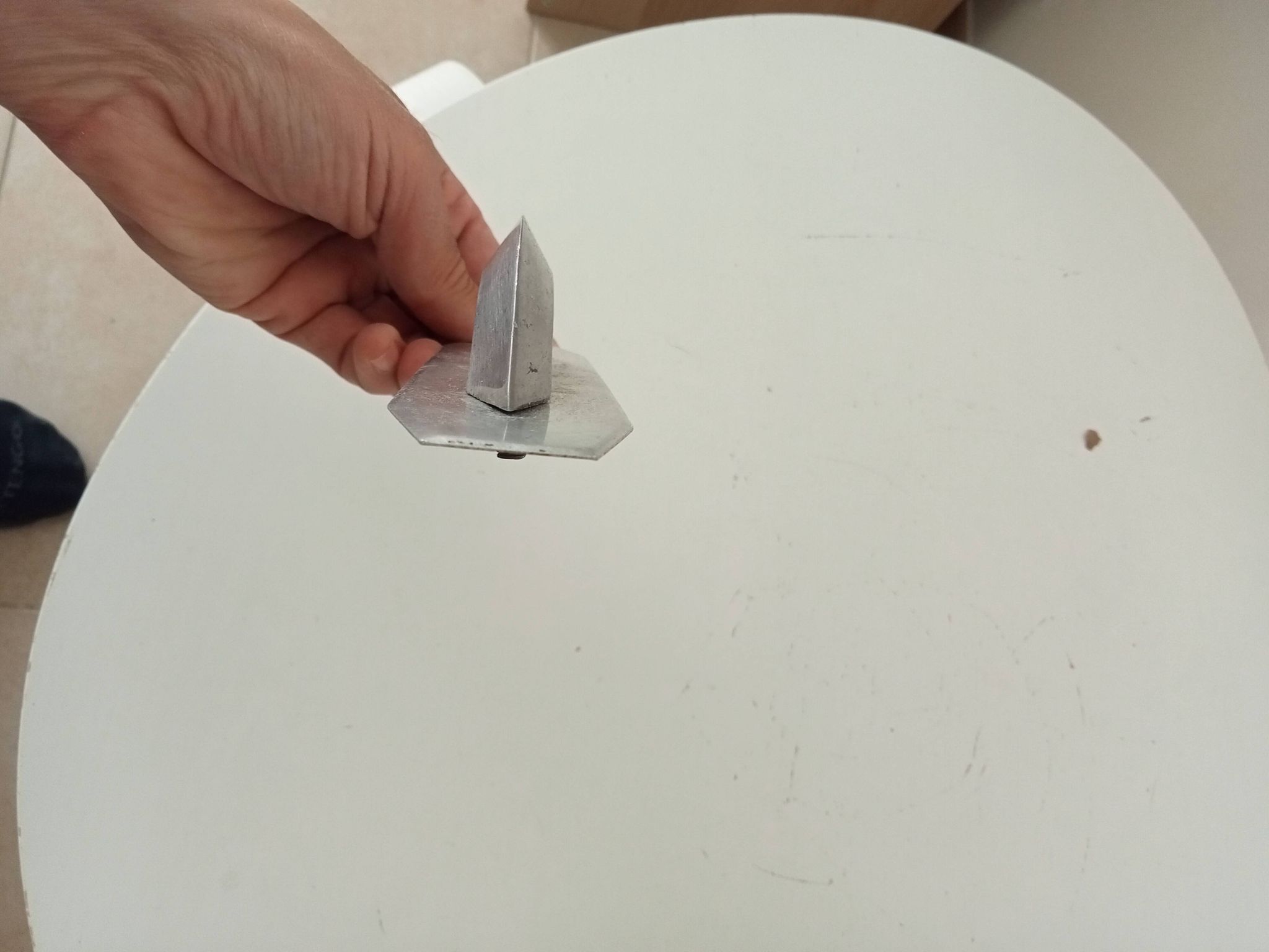 Vintage aluminium furniture handle