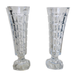 Pair of crystal vases