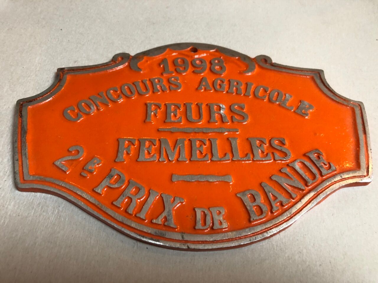 Competition plate agricultural feurs,1998
