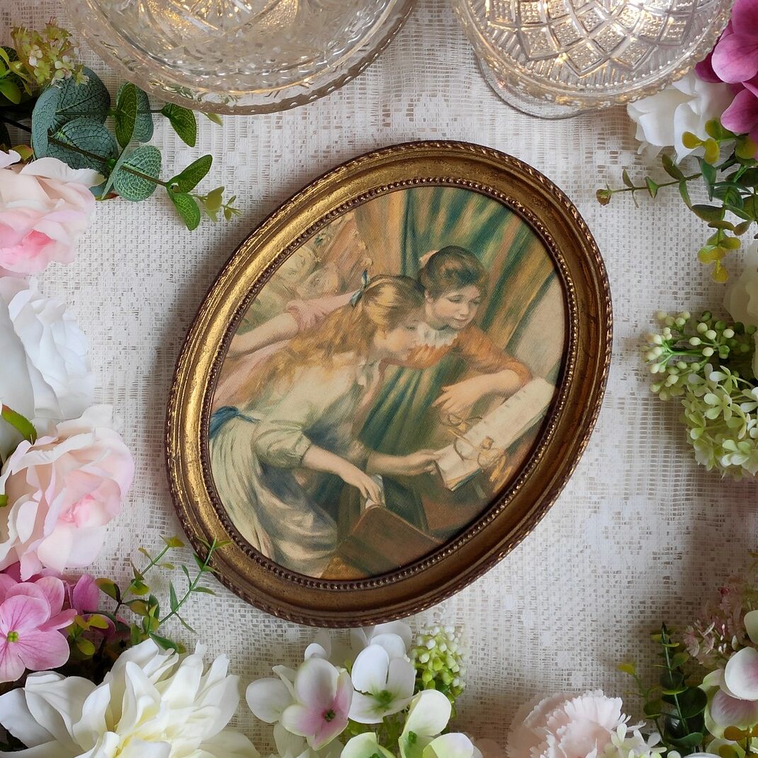 Vintage framed printing