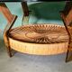 Vintage design coffee table with smoke glass