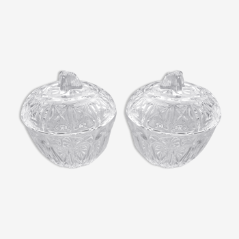 Pair of glass candies from Reims