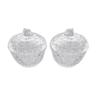 Pair of glass candies from Reims