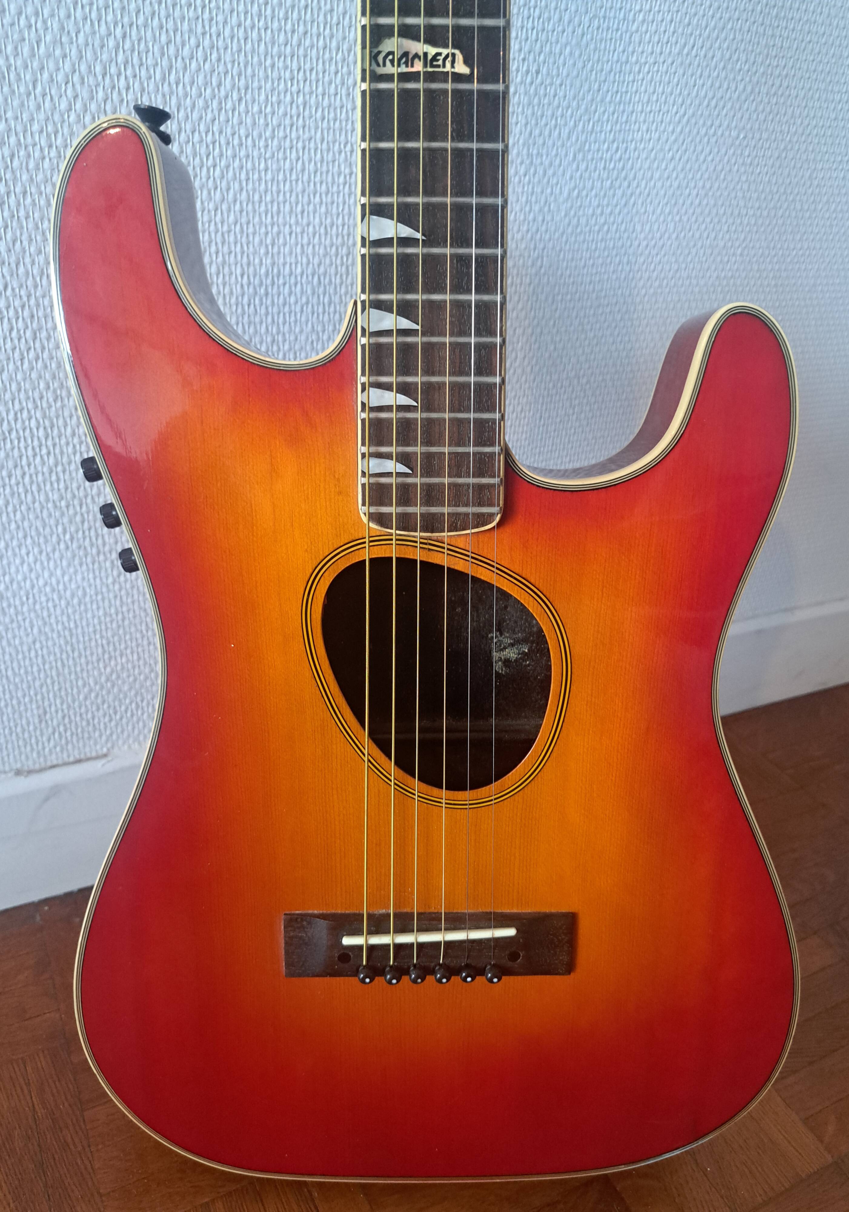 Kramer electro-acoustic guitar ferrington series usa,1986