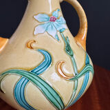 Art Nouveau ceramic vase by Gustave de Bruyn