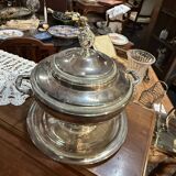 silver-plated caviar server