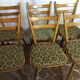 Lot of six vintage chairs feet compass