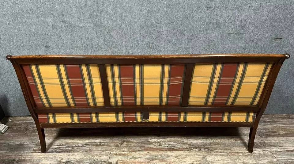 Empire period mahogany bench circa 1820 (197cm)