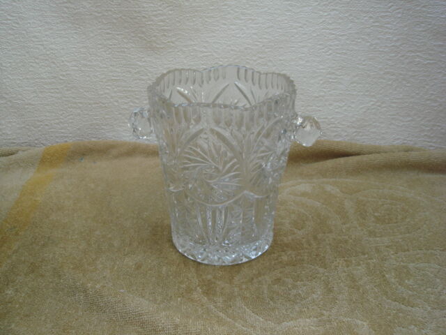 Bucket has ice crystal