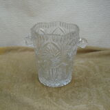 Bucket has ice crystal
