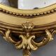 Miroir ovale en bois doré Napoléon III