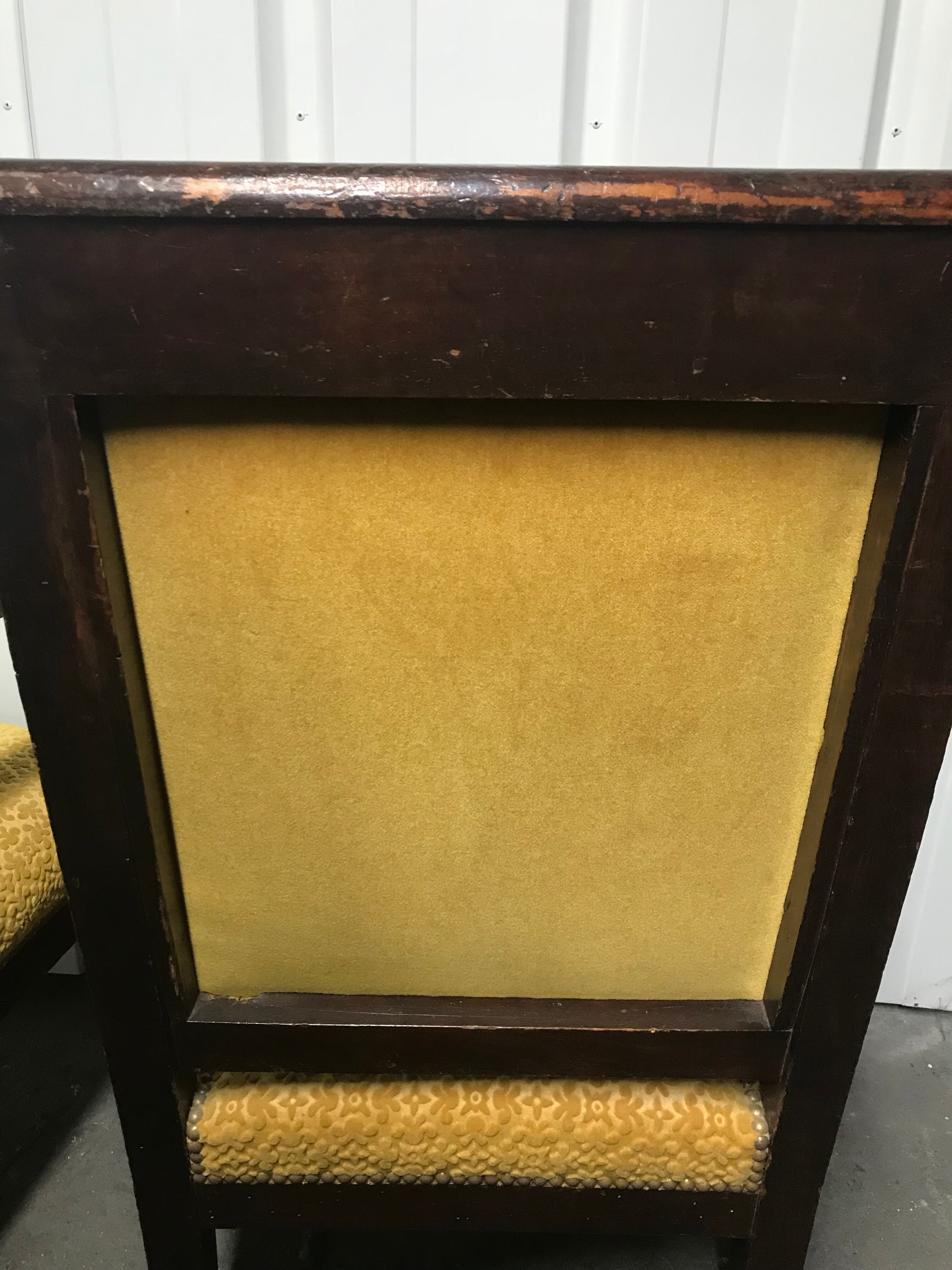 Pair of sticks Empire armchair