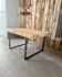 Table basse en bois et métal SNCF