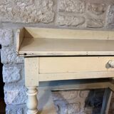Meuble ancien coiffeuse patiné