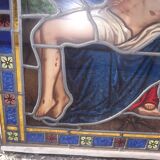 19th century stained glass window “Jesus”