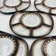 Set of 5 compartmentalised plates by Steuler attributed to Cari Zalloni.