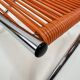 "Scoubidou" Orange Vintage 60's Folding Child's Armchair Chair