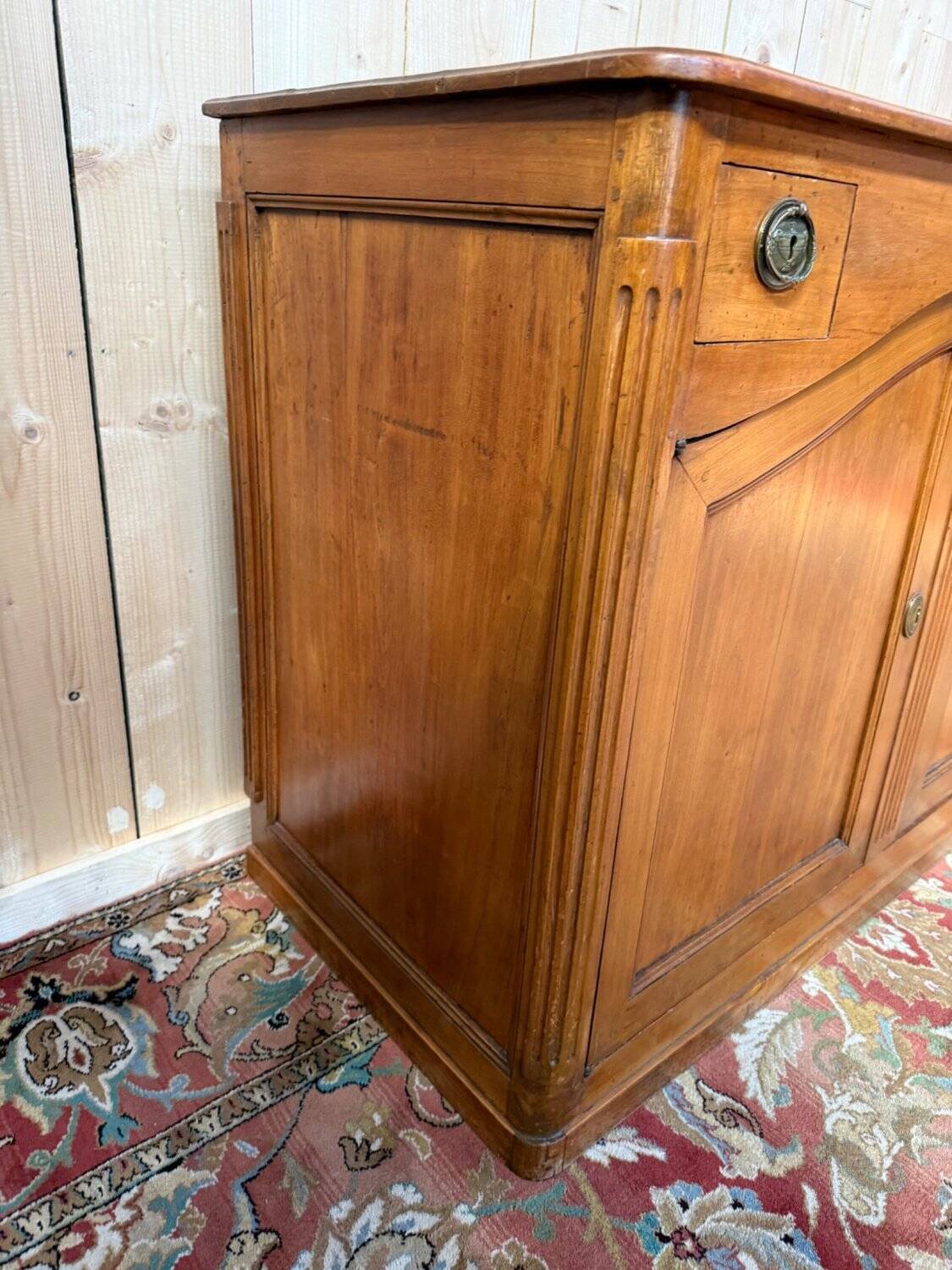 Louis XVI style buffet in solid cherry wood.