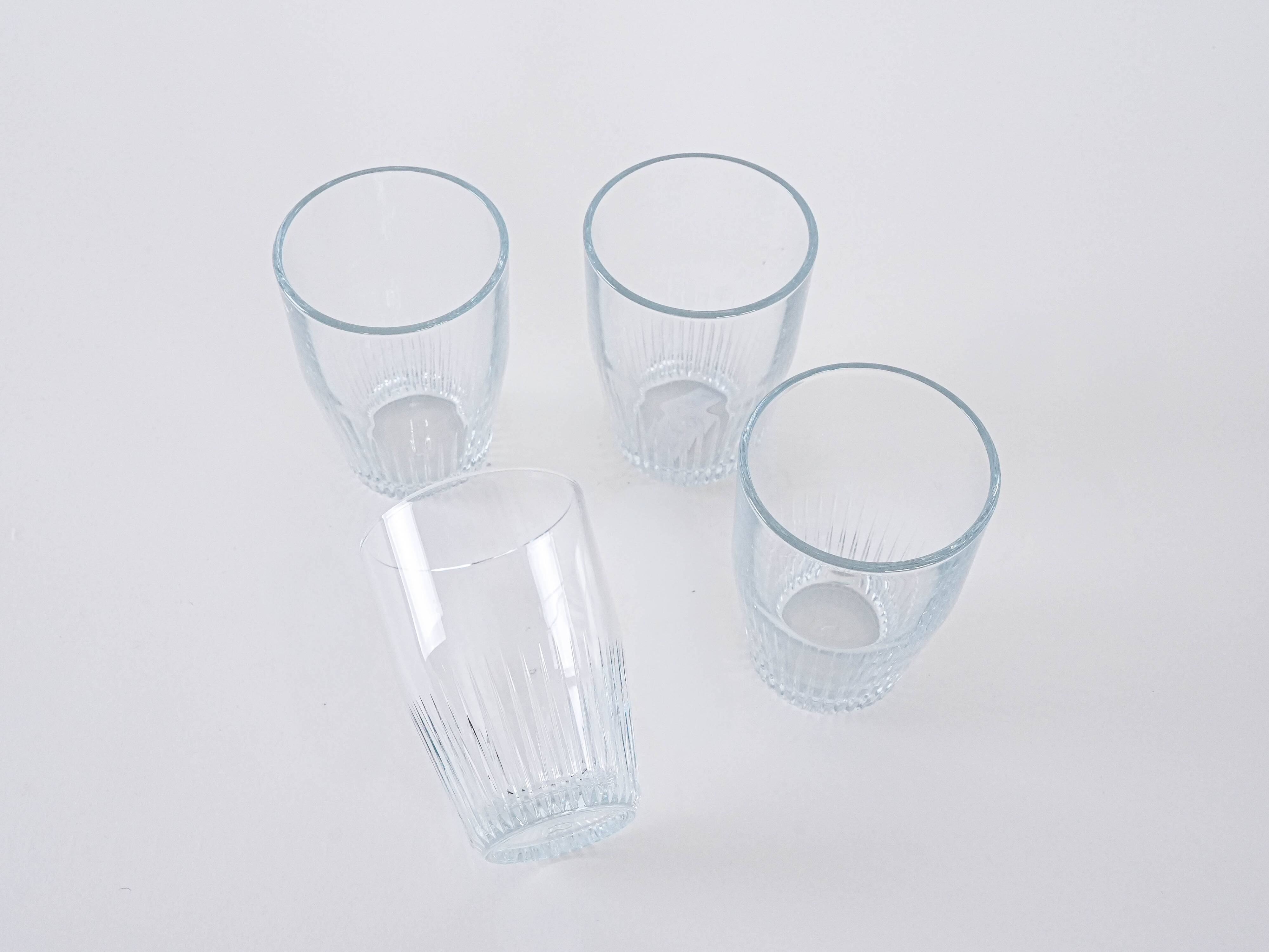 Set of four glasses, Danish design, 1970s, manufactured in Denmark
