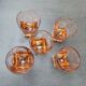 Set of 5 antique digestif glasses
