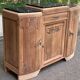 Art Deco sideboard renovated in solid walnut with black marble, 1930.