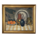 Still life on checked tablecloth, oil on canvas signed N Bonté.