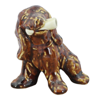 Statue chien en céramique